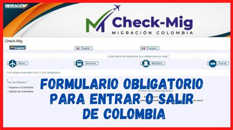 check-mig colombia deutsch|formulario check mig.